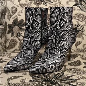 Michael Kors Snake Embossed Booties
